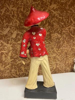 Vintage Rock O’Stone Handpainted Asian Ceramic Figurines