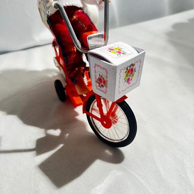 Vintage 1973 Cycling Cheri Yukko-Chan Doll w/bicycle. Tomy Takara