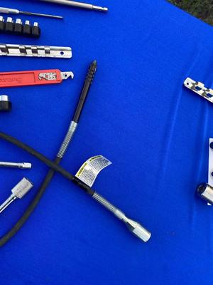 Distributor Wrench, dremel tool Extension, Sockets, and more