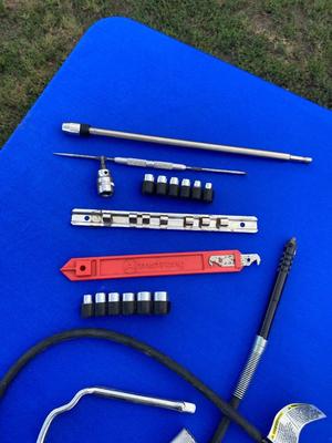 Distributor Wrench, dremel tool Extension, Sockets, and more