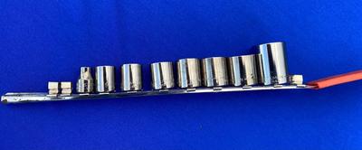 3/8” Drive Sae Craftsman Sockets on Rail