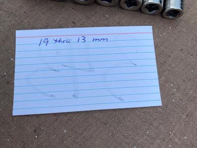 Craftsman 3/8 Drive Metric Sockets and Pittsburg Ratchet