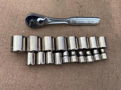 Craftsman Sockets and Ratchet 3/8 Drive