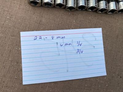 Craftsman Sockets and Ratchet 3/8 Drive