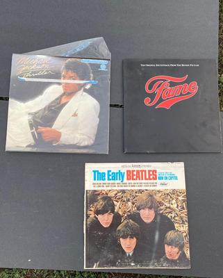 Vinyl Records *The Early Beatles, Fame, & Michael Jackson