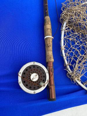 Fly Fishing Reel and Old Net, Needs Repair