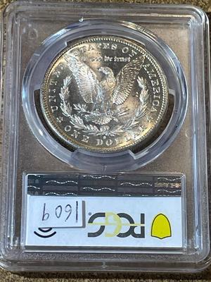 PCGS CERTIFIED 1881-S MS63 (PROOF LIKE NOT ATTRIBUTED) MORGAN SILVER DOLLAR AS PICTURED.