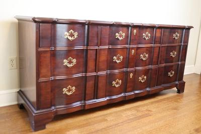 Henderon Solid Mahogany Block Front Triple Dresser (see details)