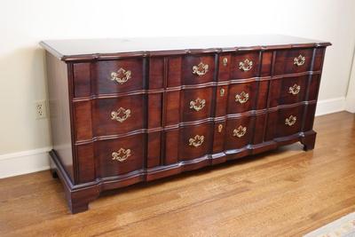 Henderon Solid Mahogany Block Front Triple Dresser (see details)