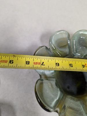 Scallop Daisy Shape Glass Trinket Dish