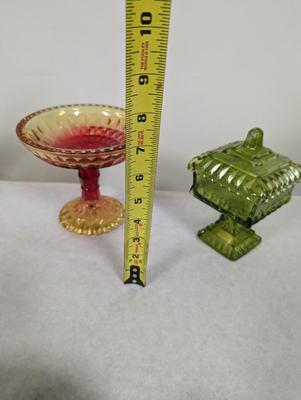 Vintage Depression Glass Candy Dishes