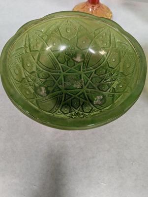 Vintage Depression Glass Candy Dishes