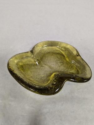 Vintage Possible Blenko Amber Ashtray