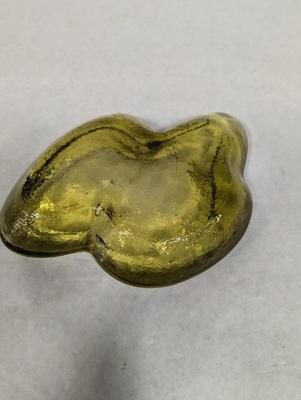 Vintage Possible Blenko Amber Ashtray