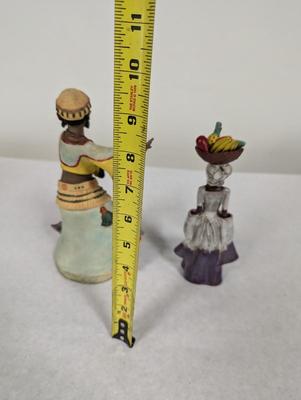 Redware Island Girl Figurine & Native Dancer