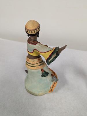 Redware Island Girl Figurine & Native Dancer