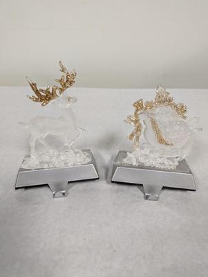 Reindeer & Sled Stocking Holders