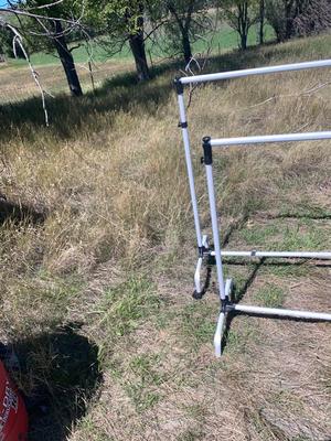 Two Portable Clothing/Garment Racks