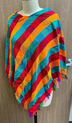 Vintage Poncho multicolored
