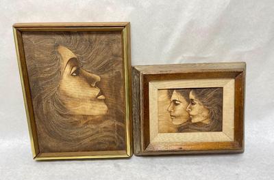 Framed Pair of Sepia-Tone Portraits by Wesson
