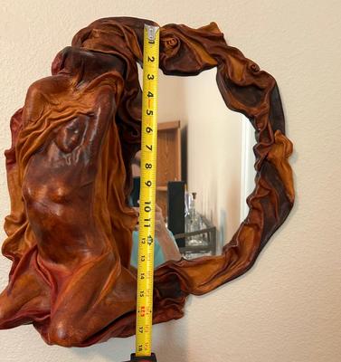 Lot 2.5 Mirror -- Leather Sculpture of Nude