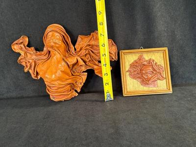 Lot 4. Pair of Leather Wall Sculptures