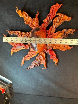 Lot 2.75. Sunburst Leather Sculpture