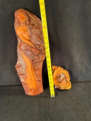 Lot 5. Pair of Leather Wall Sculptures