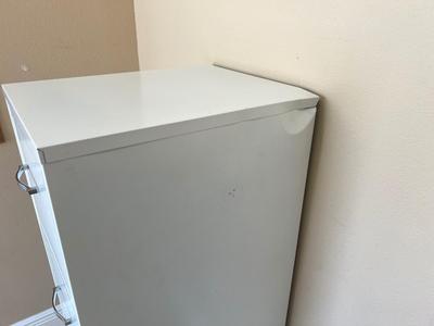 White Metal 4 Drawer File Cabinet