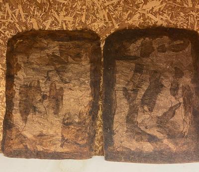 Vintage Mexican Folk Art Tree Bark Painting | Lot One