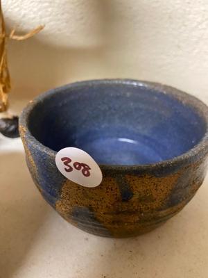 Lot of Pottery Vessels and Straw Yule Goat