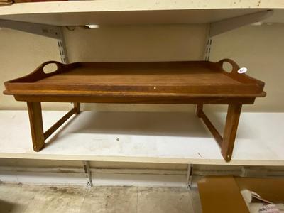 Vintage Collapsible Teak Lap Tray