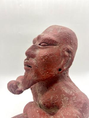 Pre Colombian Red Clay Figurine