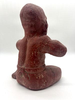 Pre Colombian Red Clay Figurine