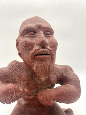Pre Colombian Red Clay Figurine