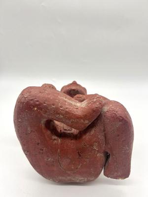 Pre Colombian Red Clay Figurine