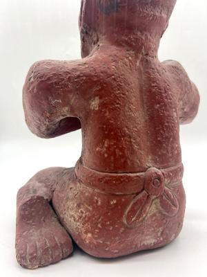 Pre Colombian Red Clay Figurine