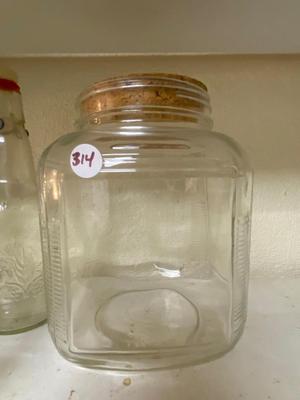 Vintage Glass Jars and Bottles Lot