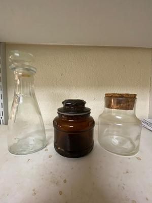 Vintage Glass Jars and Bottles Lot