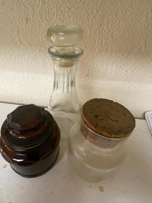 Vintage Glass Jars and Bottles Lot