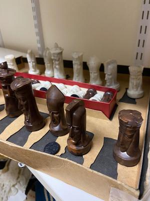 GANIN "Gothic” Sculptured Chess Set - 1961