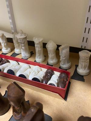 GANIN "Gothic” Sculptured Chess Set - 1961