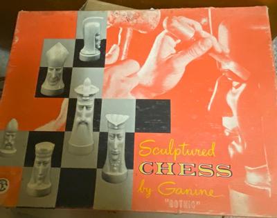 GANIN "Gothic” Sculptured Chess Set - 1961