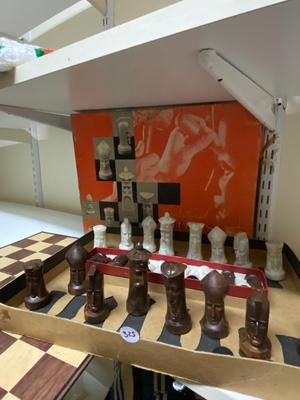 GANIN "Gothic” Sculptured Chess Set - 1961