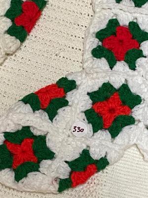 Hand Crocheted Granny Square Christmas Stockings | Lot One