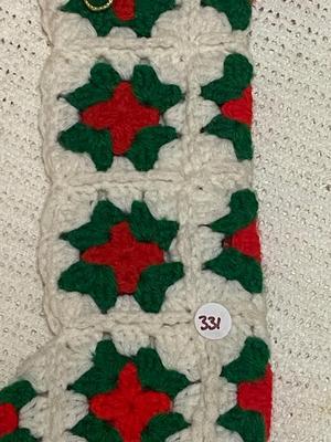 Hand Crocheted Granny Square Christmas Stockings | Lot Two