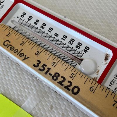 Vintage advertising thermometer