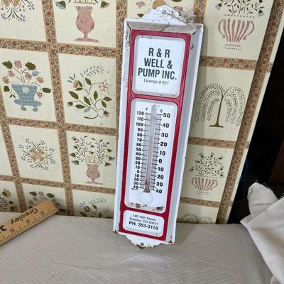 Vintage advertising thermometer