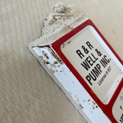 Vintage advertising thermometer