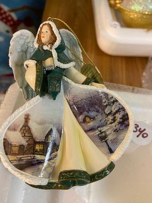 Thomas Kinkade Angel Ornaments, LIKE NEW